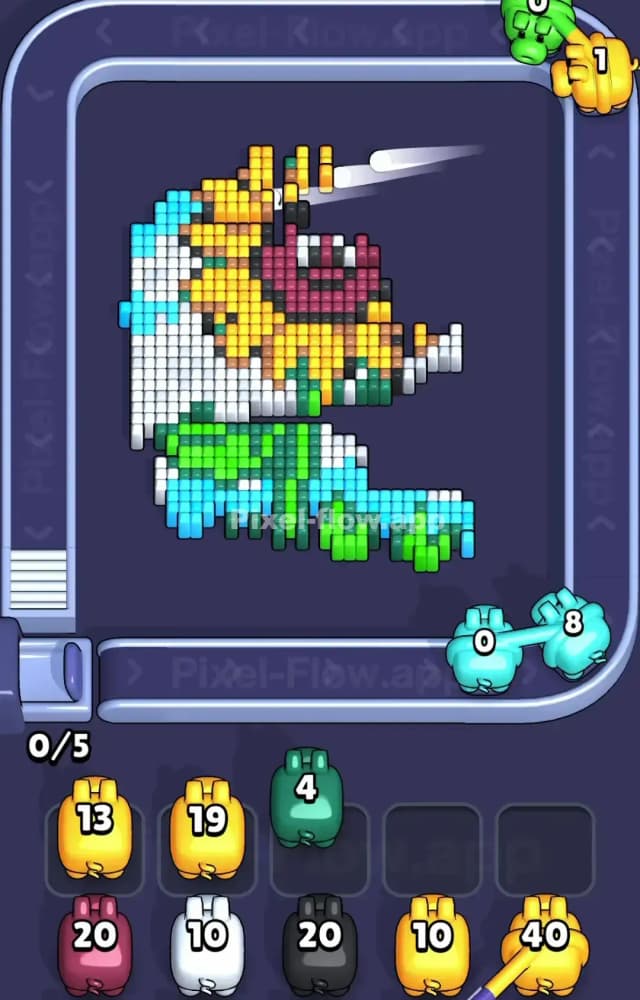 Pixel Flow Level 1599 Solution 2
