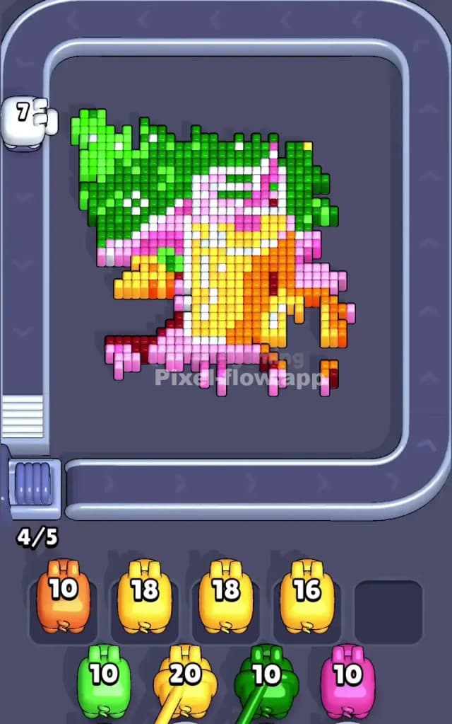 Pixel Flow Level 743 Solution 2