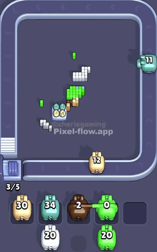 Pixel Flow Level 646 Solution 3