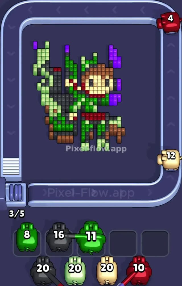 Pixel Flow Level 931 Solution 2