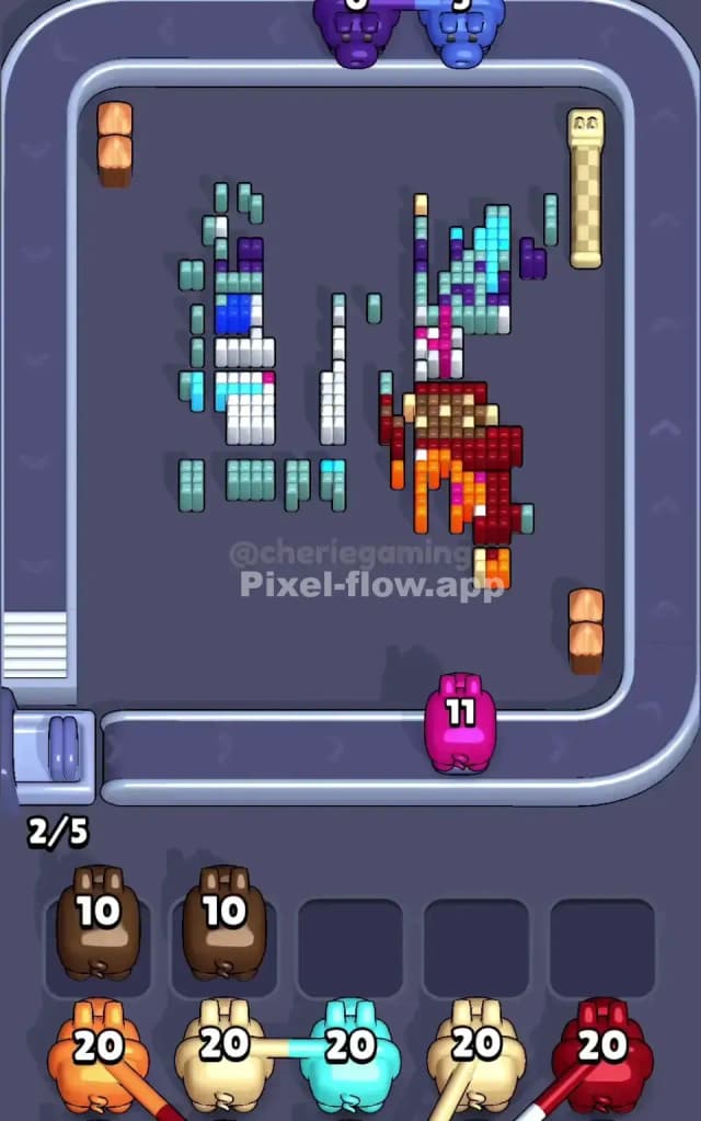 Pixel Flow Level 764 Solution 3
