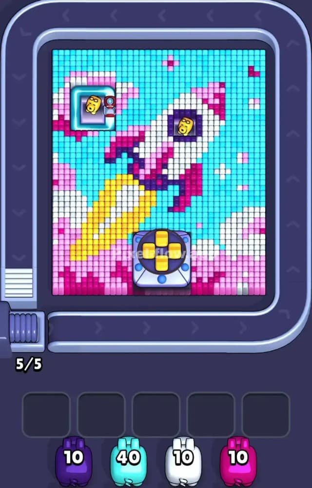 Pixel Flow Level 1244 Gameplay