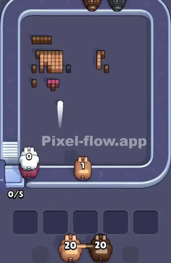 Pixel Flow Level 424 Solution 3