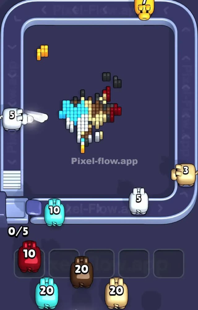 Pixel Flow Level 1582 Solution 3
