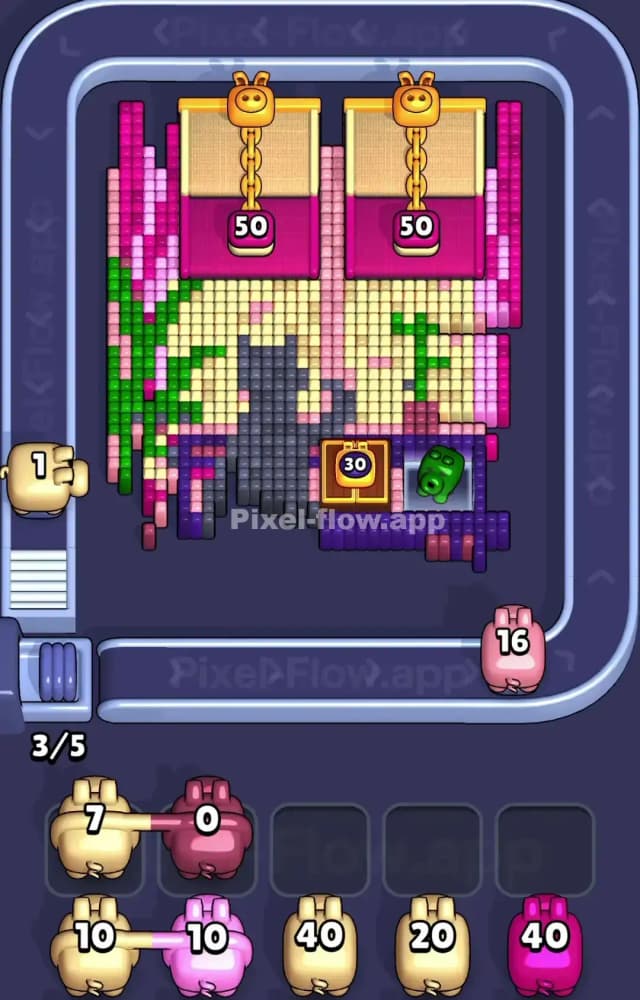 Pixel Flow Level 1493 Solution 1