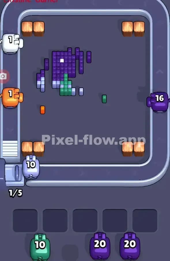 Pixel Flow Level 318 Solution 3