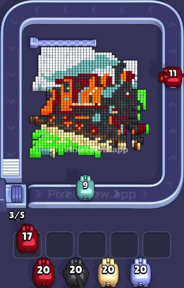 Pixel Flow Level 943 Solution 1