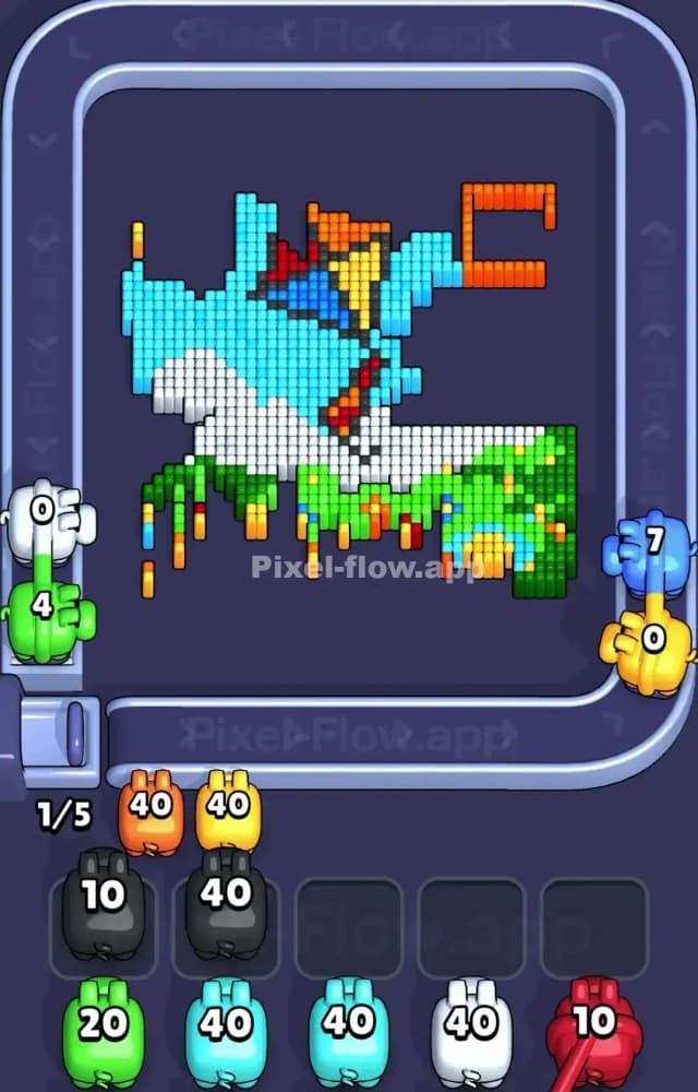 Pixel Flow Level 1253 Solution 2