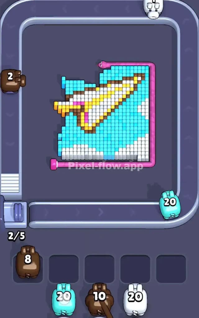 Pixel Flow Level 376 Solution 2