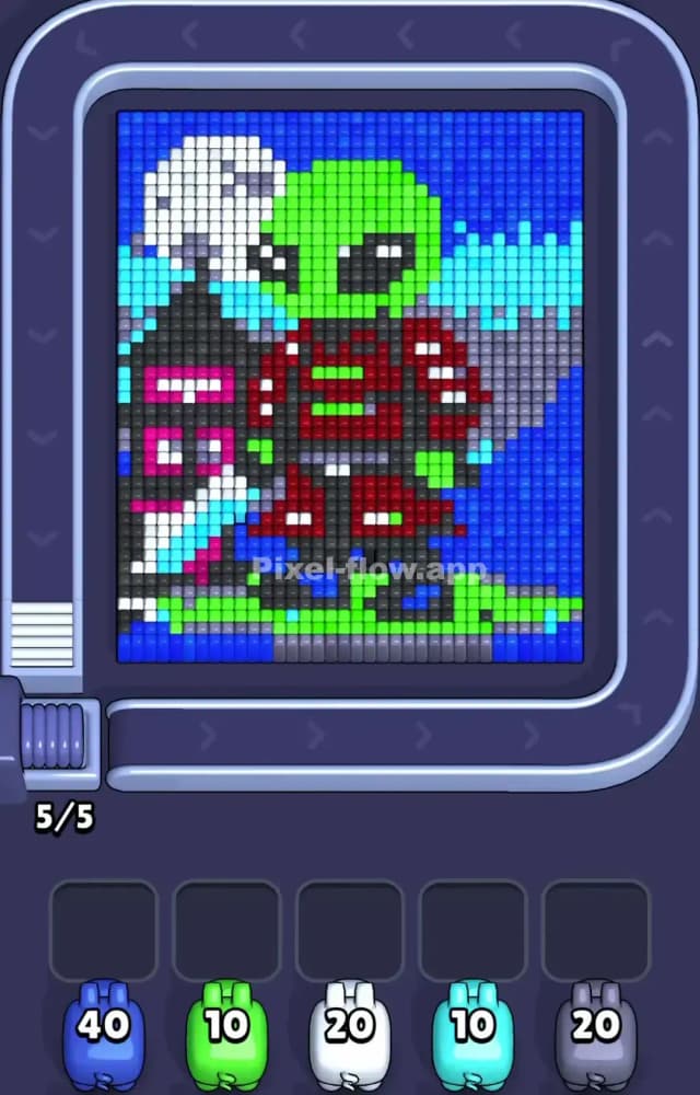 Pixel Flow Level 1250 Gameplay