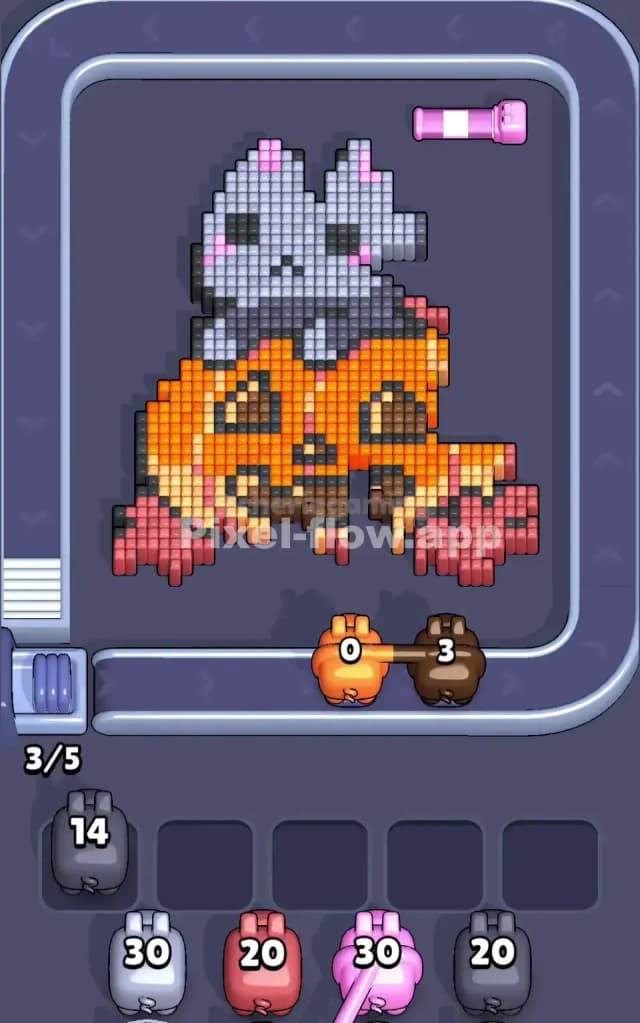 Pixel Flow Level 195 Solution 1