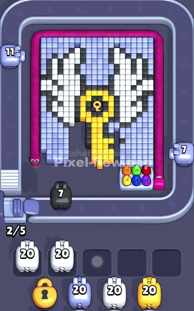 Pixel Flow Level 159 Solution 1