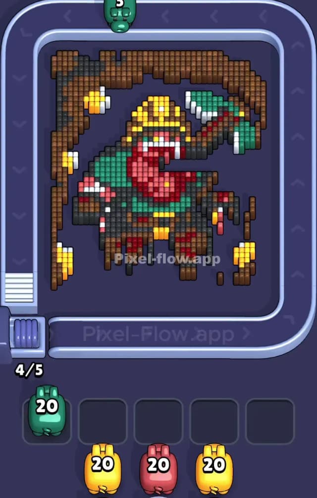 Pixel Flow Level 855 Solution 1