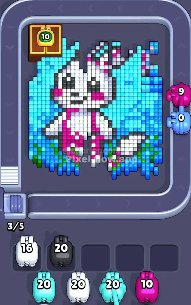 Pixel Flow Level 517 Solution 1