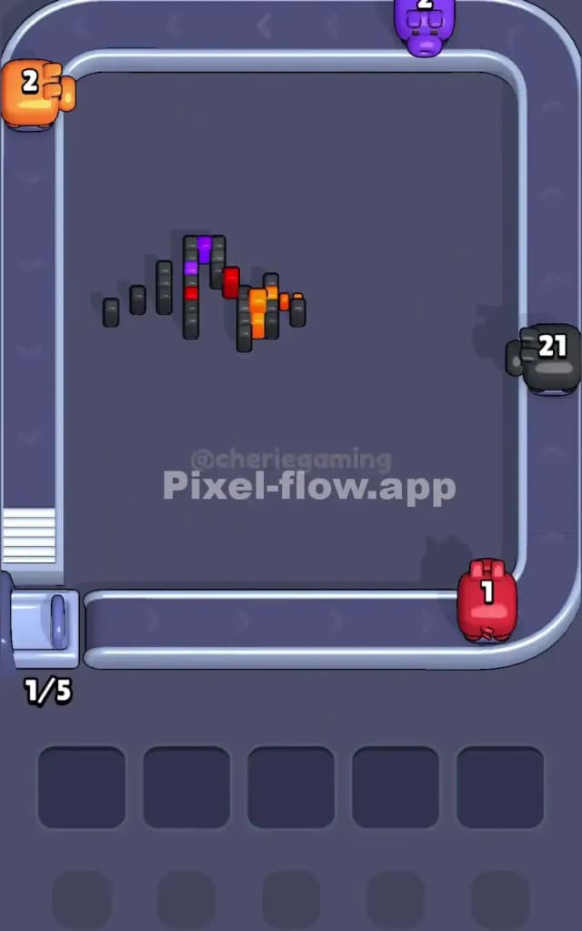 Pixel Flow Level 163 Solution 3