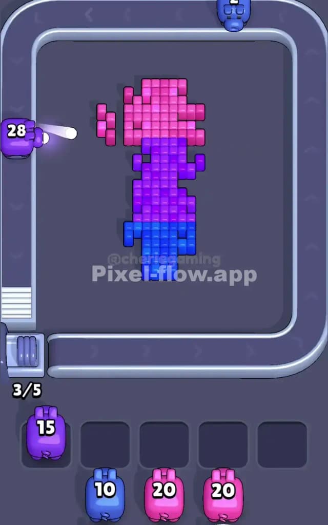 Pixel Flow Level 18 Solution 2