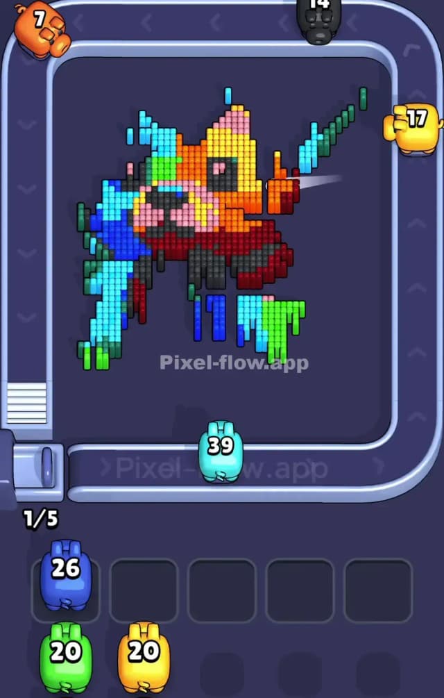 Pixel Flow Level 832 Solution 2