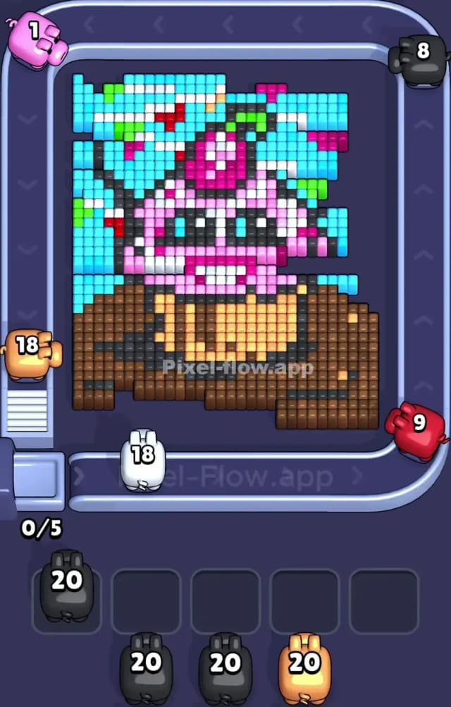 Pixel Flow Level 942 Solution 1