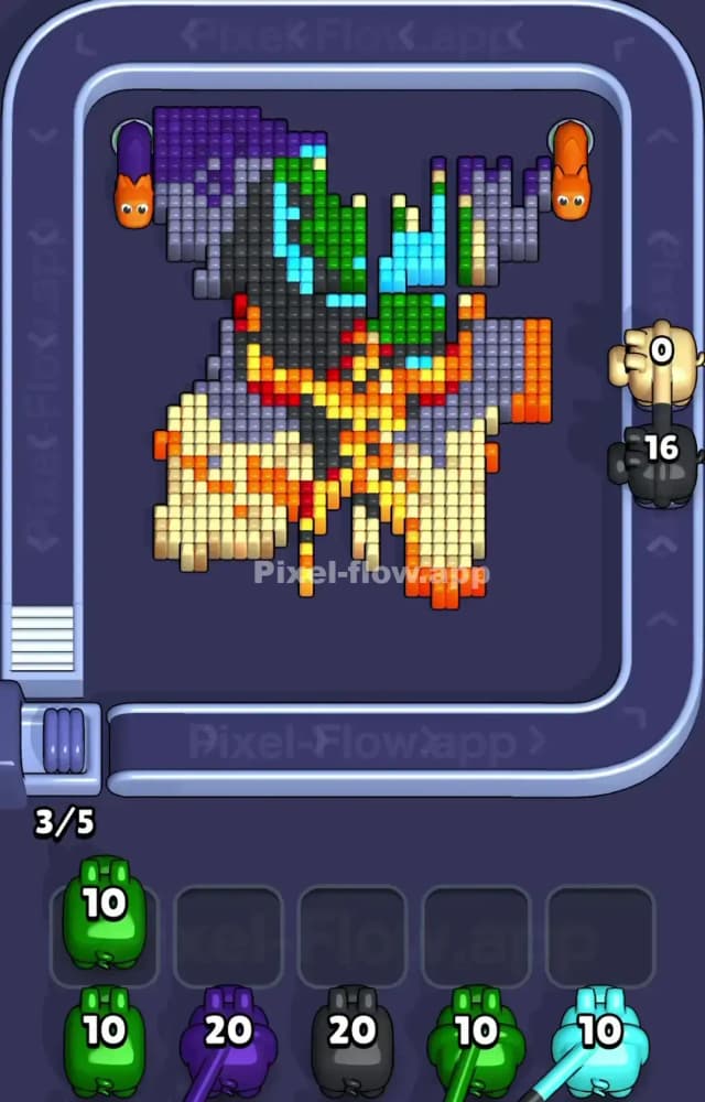 Pixel Flow Level 1295 Solution 1