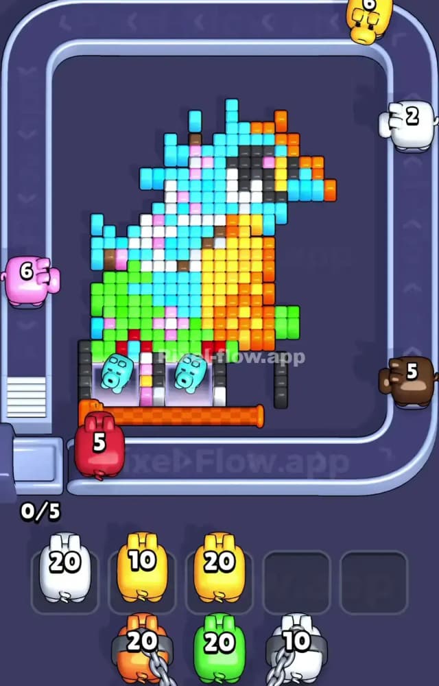 Pixel Flow Level 1100 Solution 2