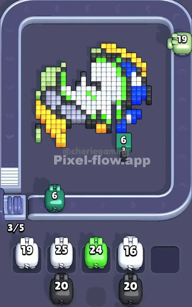 Pixel Flow Level 143 Solution 2