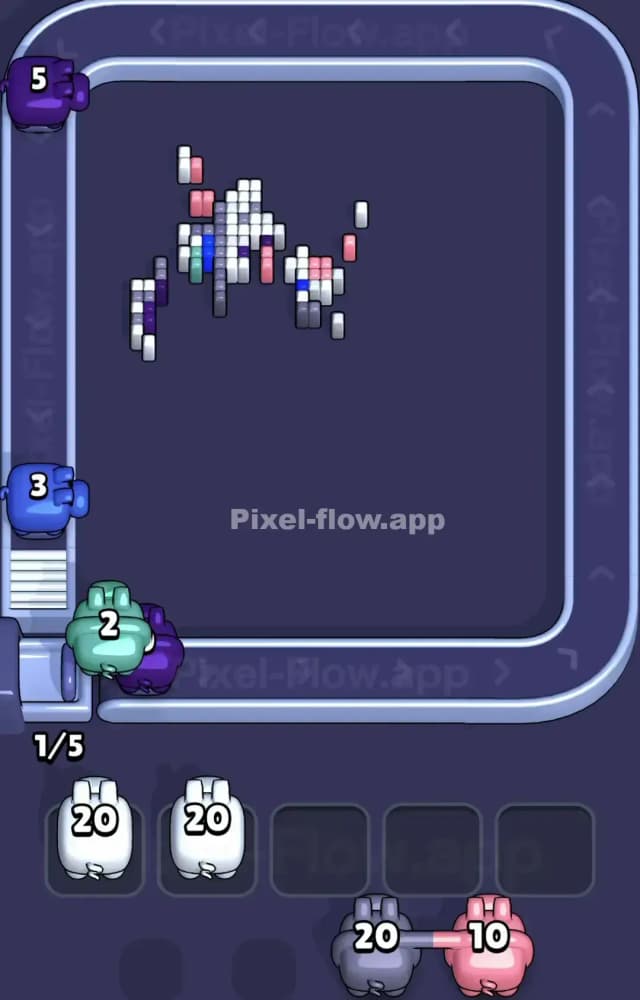 Pixel Flow Level 1172 Solution 3