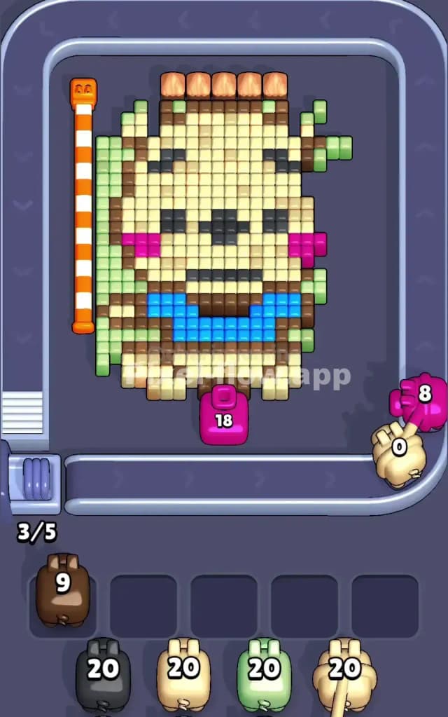 Pixel Flow Level 148 Solution 1