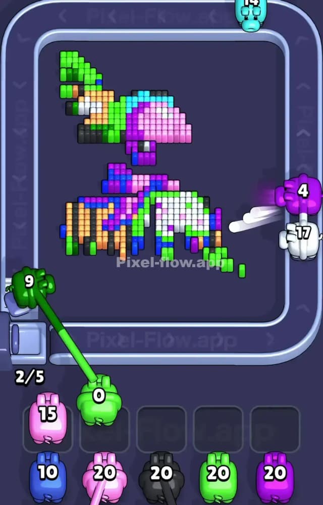 Pixel Flow Level 1382 Solution 2