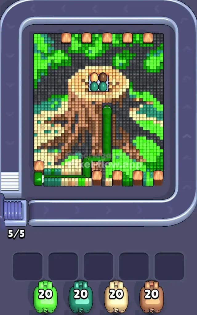 Pixel Flow Level 654 Gameplay