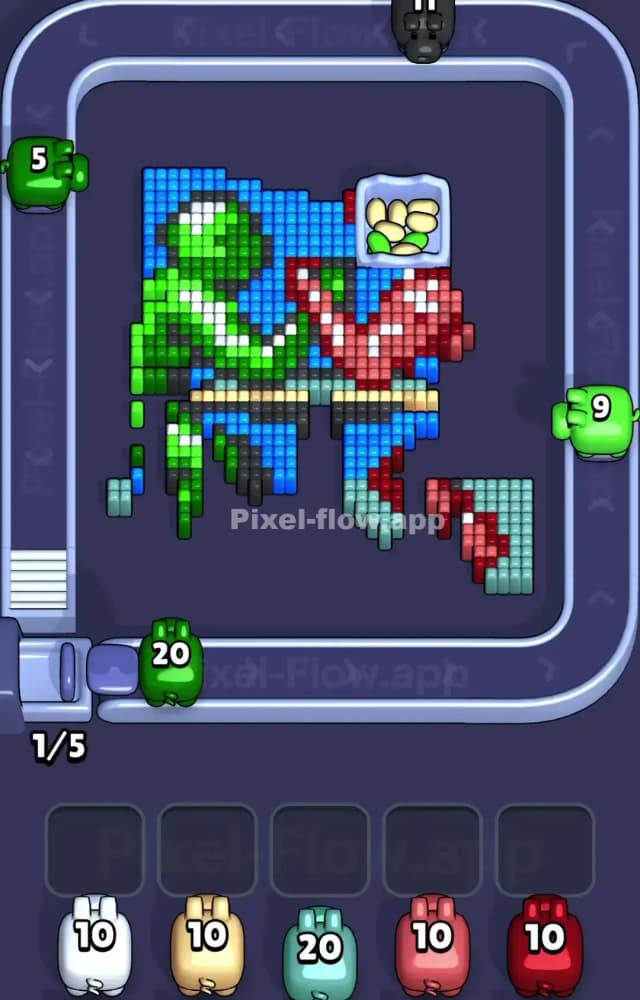 Pixel Flow Level 1276 Solution 2