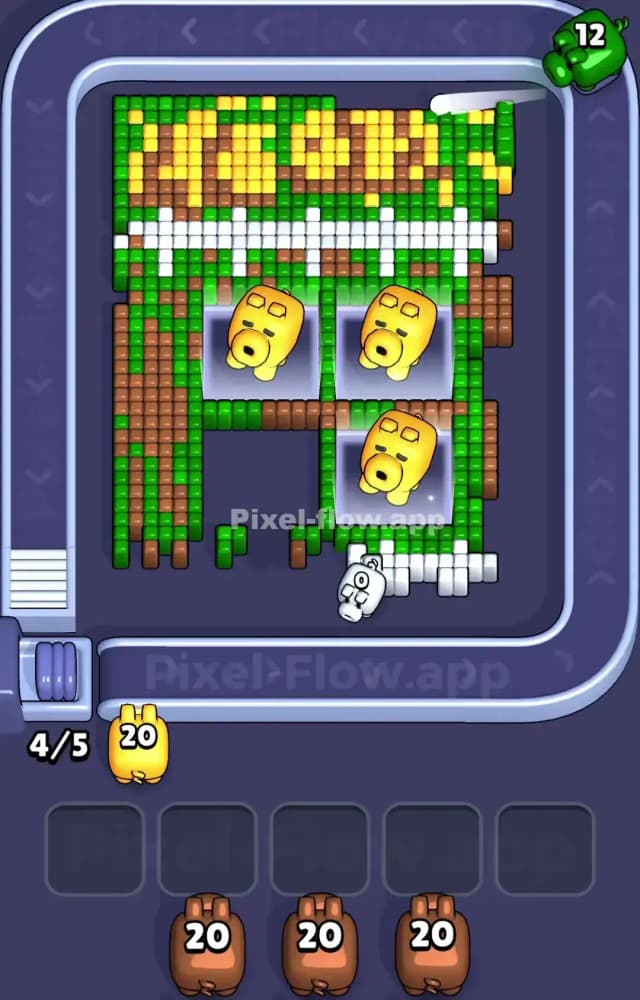 Pixel Flow Level 1021 Solution 2