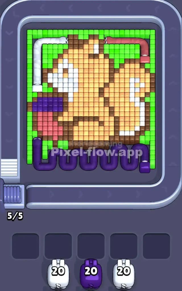 Pixel Flow Level 101 Gameplay