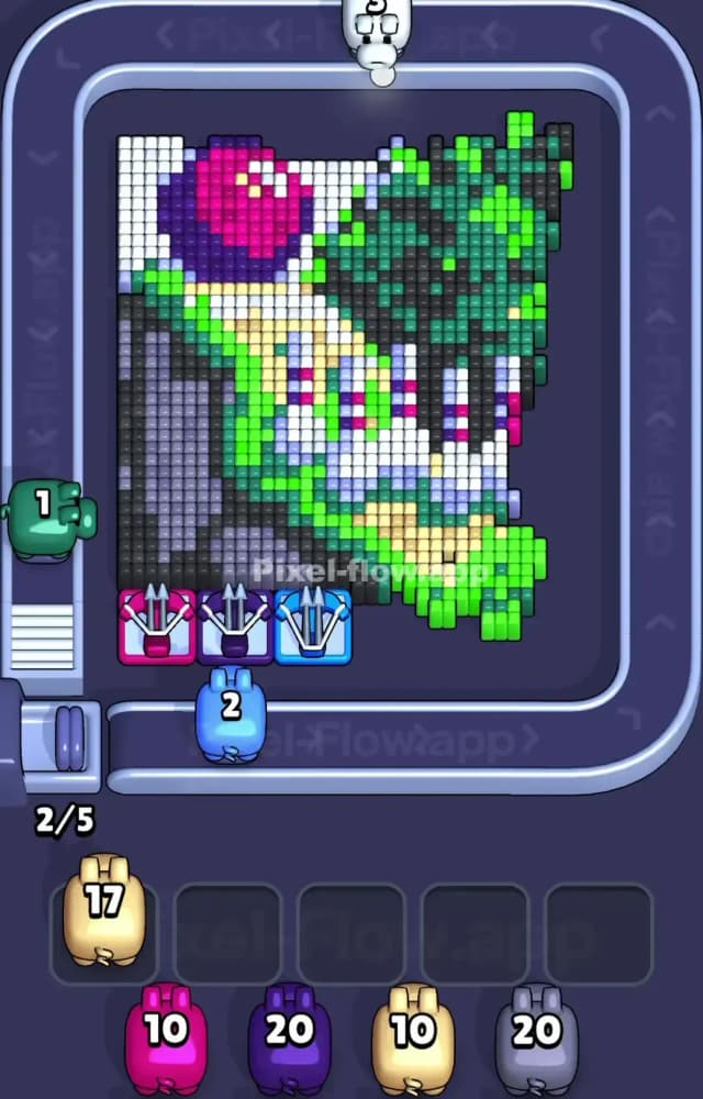 Pixel Flow Level 1558 Solution 2