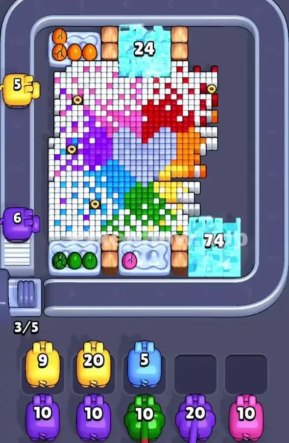 Pixel Flow Level 389 Solution 1