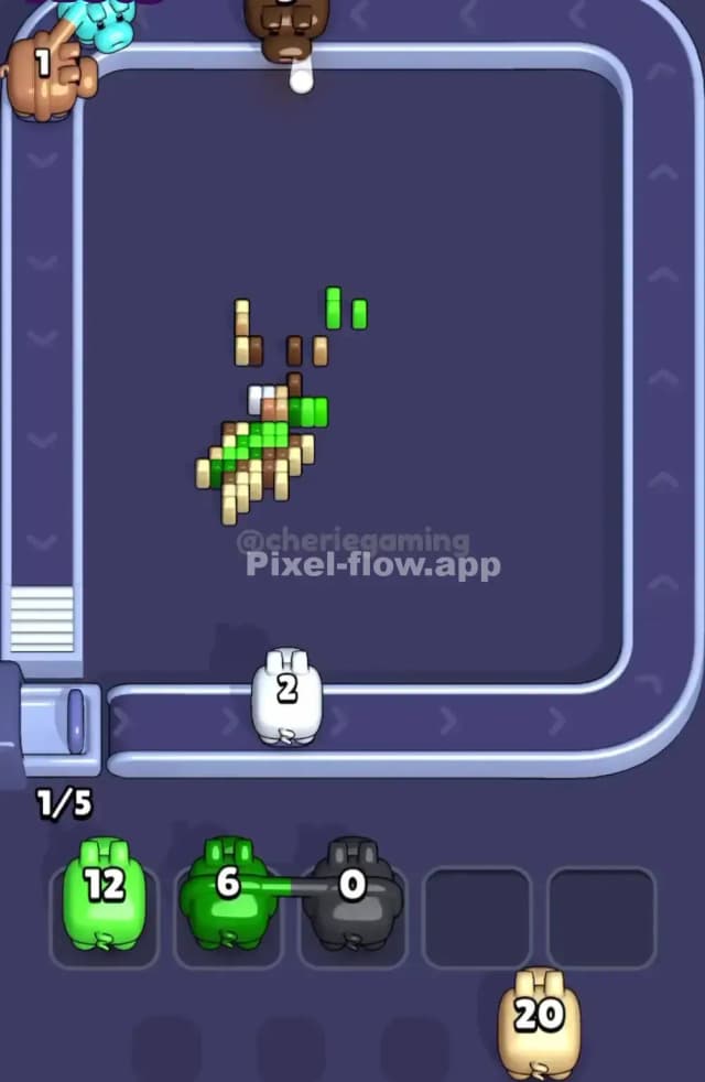 Pixel Flow Level 1677 Solution 3