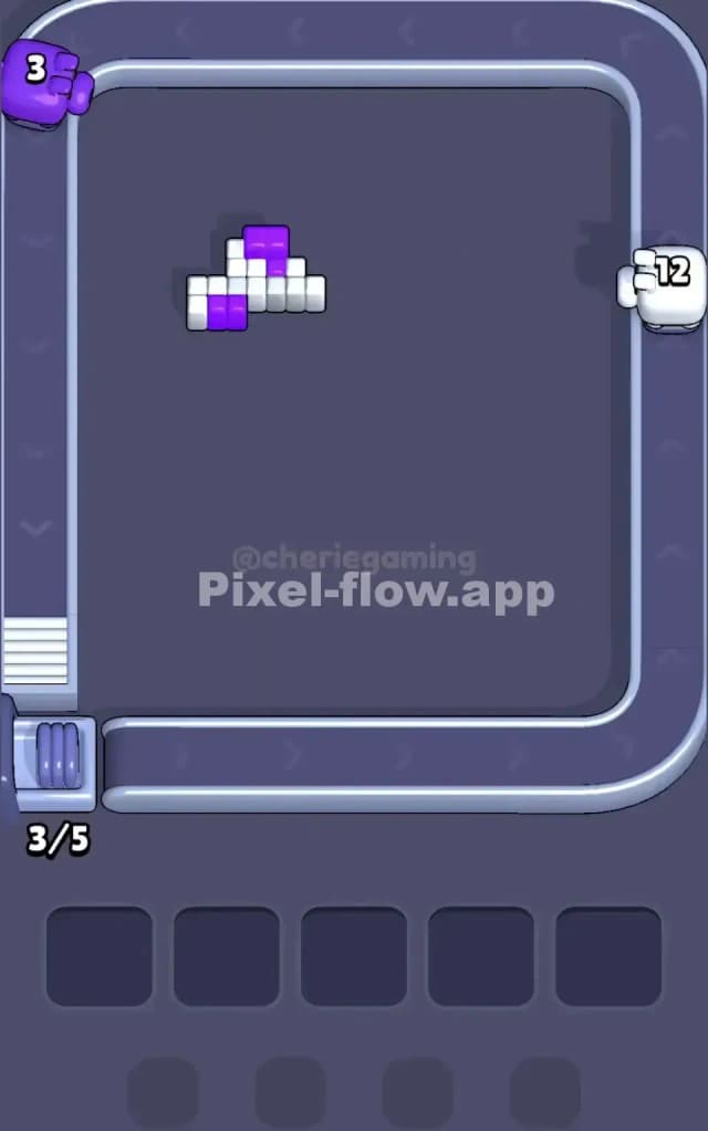 Pixel Flow Level 105 Solution 3