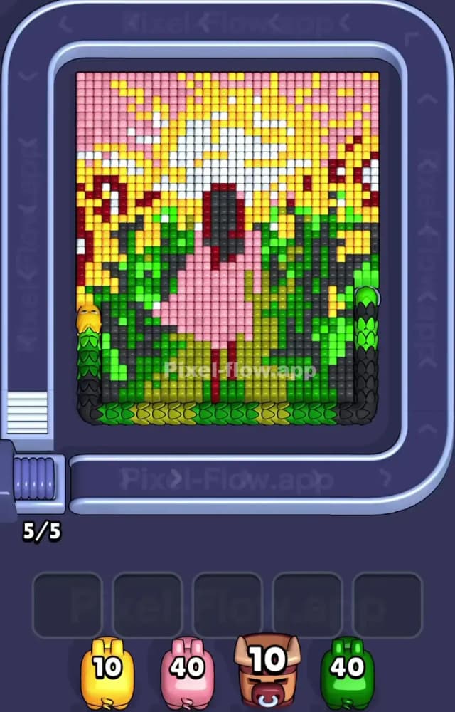 Pixel Flow Level 1376 Gameplay