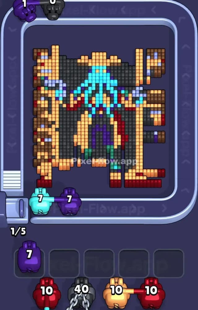 Pixel Flow Level 1600 Solution 1