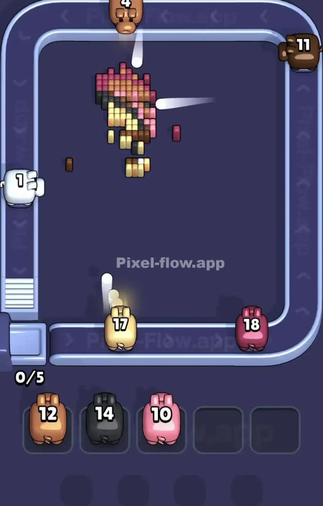 Pixel Flow Level 1584 Solution 3