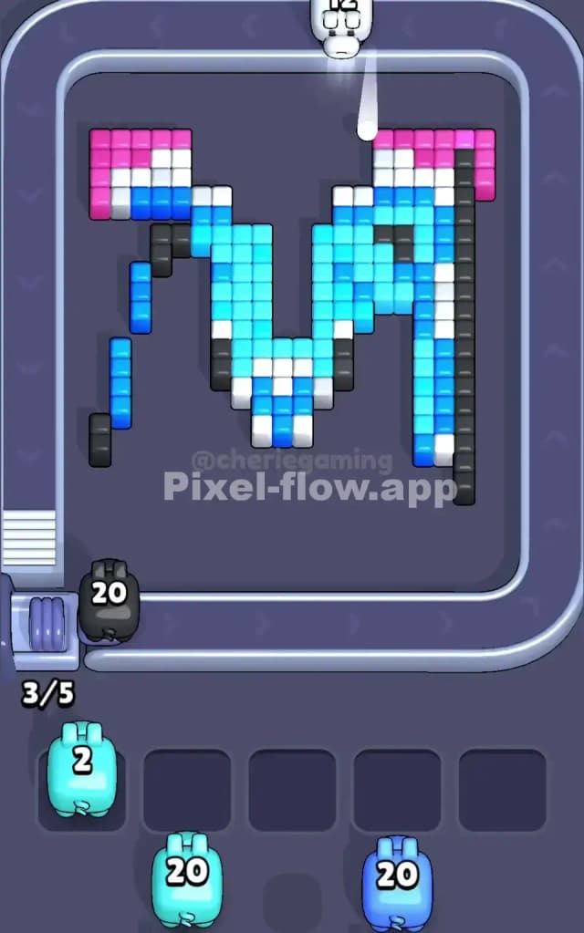 Pixel Flow Level 17 Solution 2