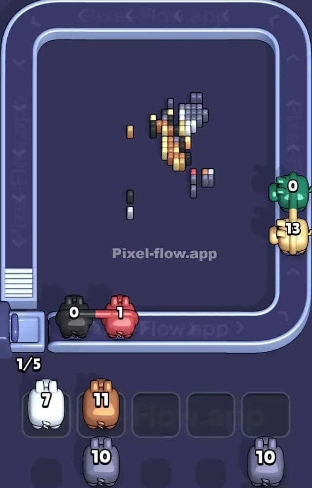 Pixel Flow Level 1239 Solution 3
