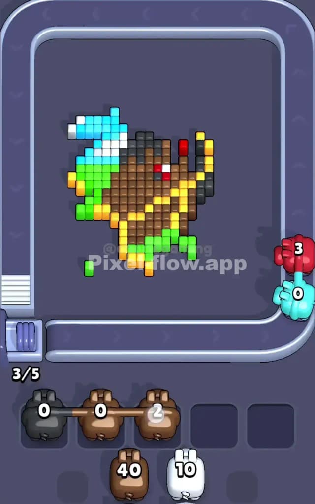 Pixel Flow Level 61 Solution 2
