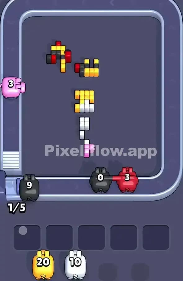 Pixel Flow Level 393 Solution 3