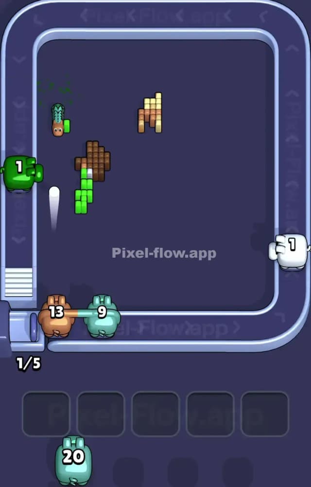 Pixel Flow Level 1496 Solution 3