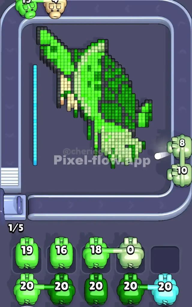 Pixel Flow Level 215 Solution 1