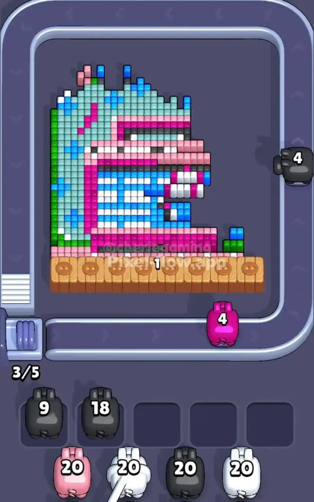 Pixel Flow Level 728 Solution 2