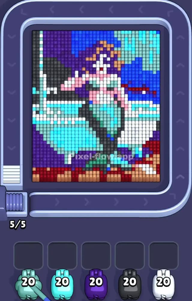 Pixel Flow Level 1075 Gameplay