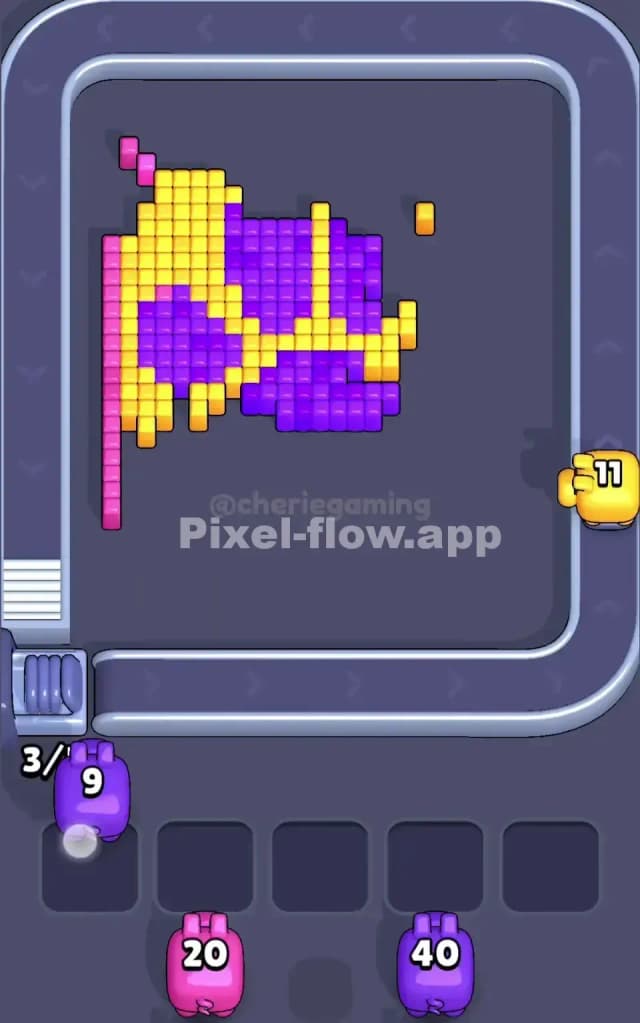 Pixel Flow Level 12 Solution 2