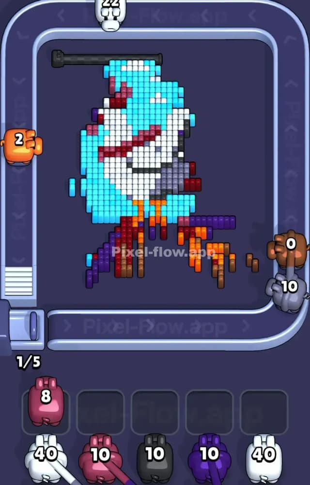 Pixel Flow Level 1363 Solution 2