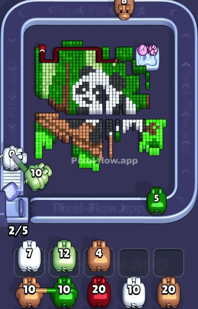 Pixel Flow Level 1267 Solution 2